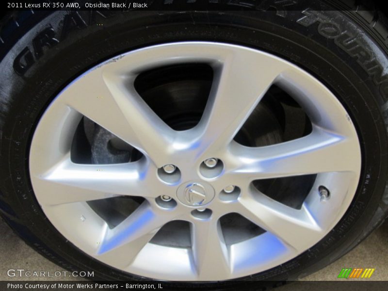 Obsidian Black / Black 2011 Lexus RX 350 AWD