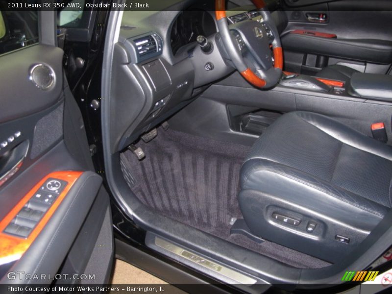 Obsidian Black / Black 2011 Lexus RX 350 AWD