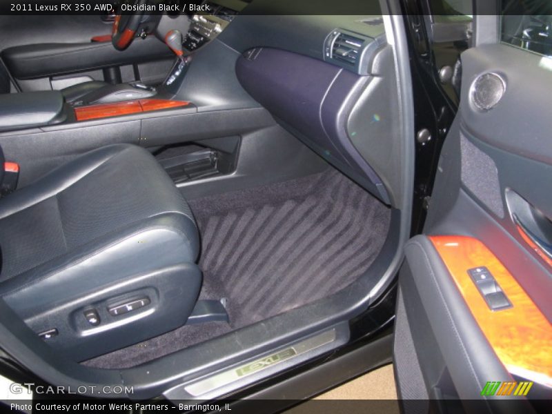 Obsidian Black / Black 2011 Lexus RX 350 AWD