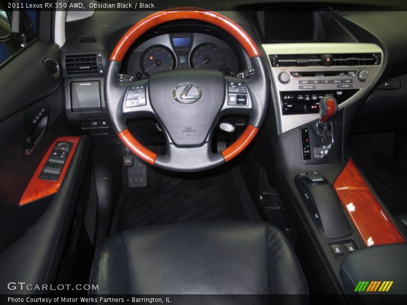 Obsidian Black / Black 2011 Lexus RX 350 AWD