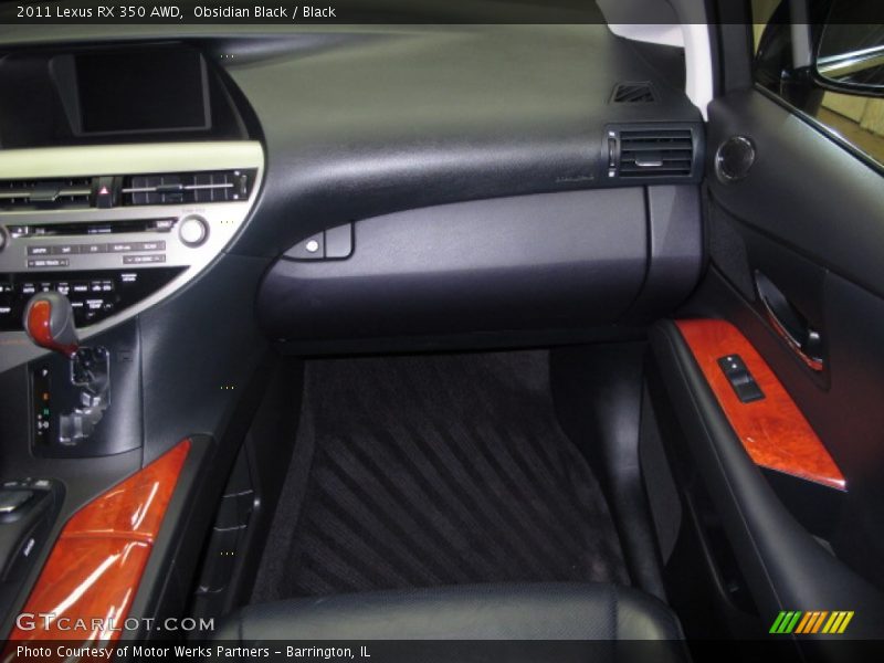 Obsidian Black / Black 2011 Lexus RX 350 AWD