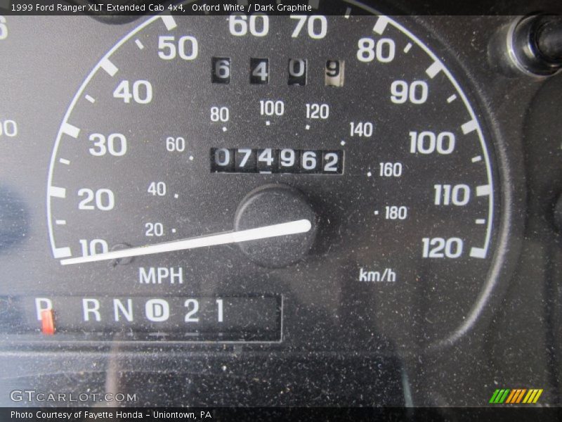 Oxford White / Dark Graphite 1999 Ford Ranger XLT Extended Cab 4x4