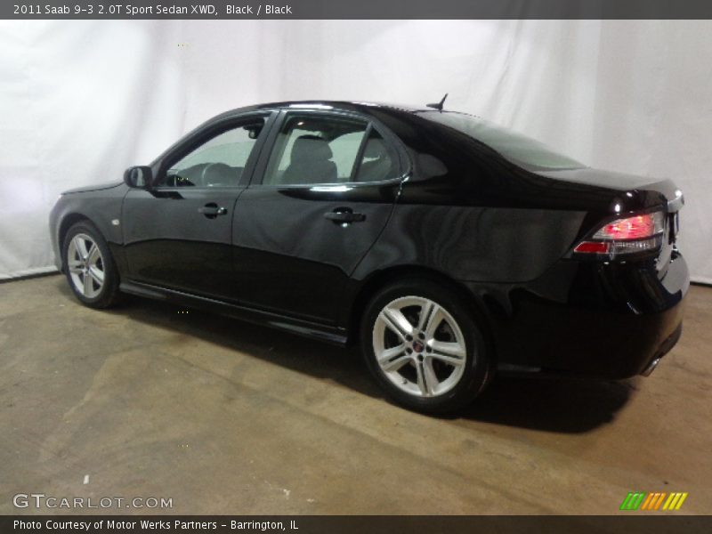 Black / Black 2011 Saab 9-3 2.0T Sport Sedan XWD