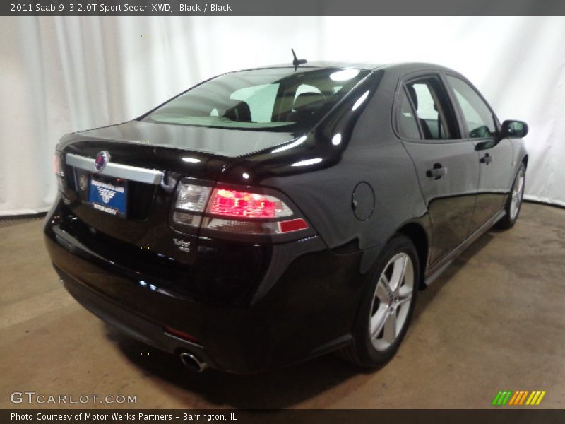 Black / Black 2011 Saab 9-3 2.0T Sport Sedan XWD