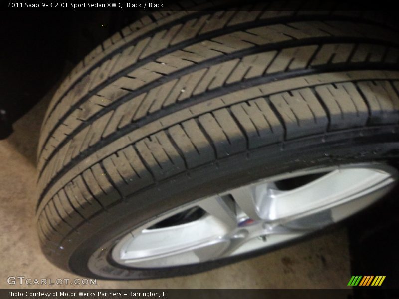 Black / Black 2011 Saab 9-3 2.0T Sport Sedan XWD