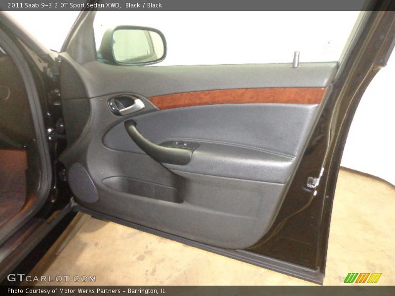 Black / Black 2011 Saab 9-3 2.0T Sport Sedan XWD