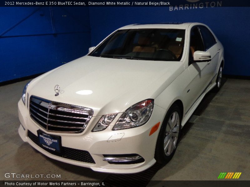 Diamond White Metallic / Natural Beige/Black 2012 Mercedes-Benz E 350 BlueTEC Sedan