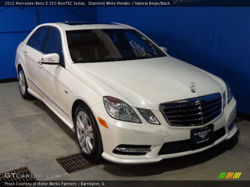 Diamond White Metallic / Natural Beige/Black 2012 Mercedes-Benz E 350 BlueTEC Sedan