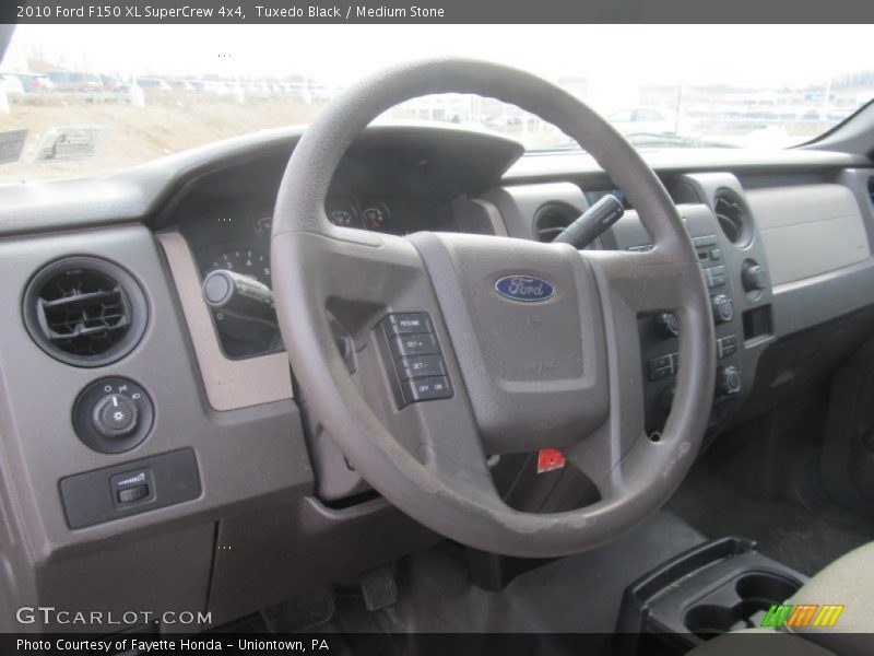 Tuxedo Black / Medium Stone 2010 Ford F150 XL SuperCrew 4x4