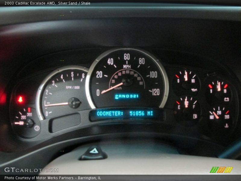 Silver Sand / Shale 2003 Cadillac Escalade AWD