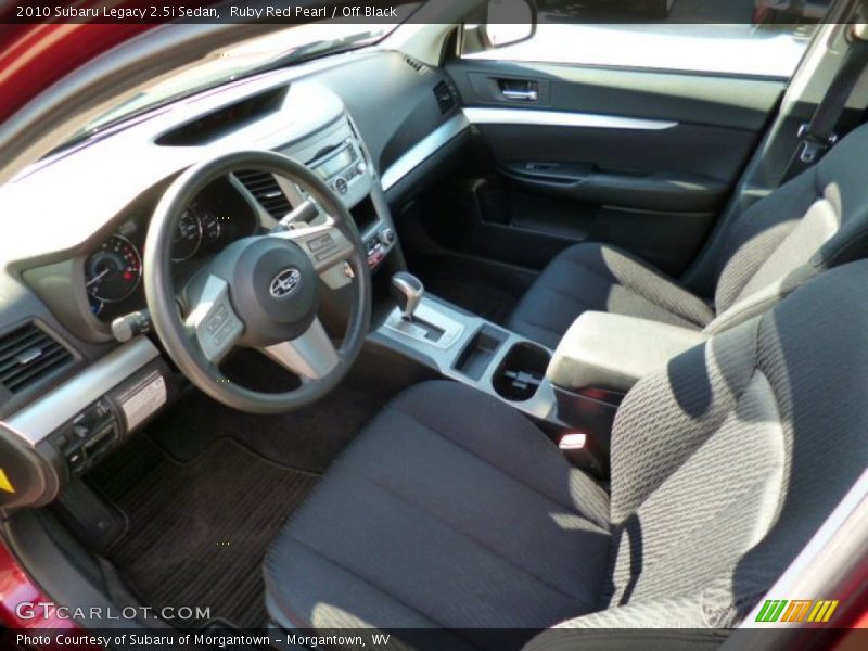 Ruby Red Pearl / Off Black 2010 Subaru Legacy 2.5i Sedan