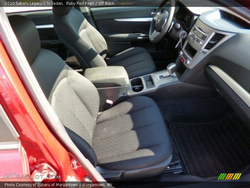 Ruby Red Pearl / Off Black 2010 Subaru Legacy 2.5i Sedan