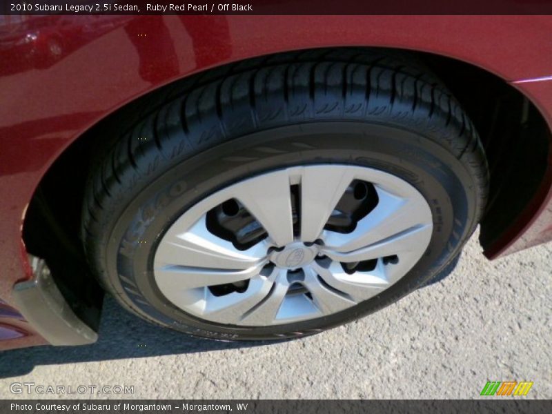 Ruby Red Pearl / Off Black 2010 Subaru Legacy 2.5i Sedan