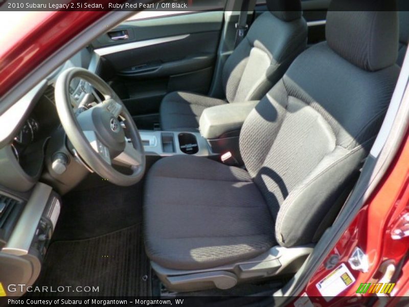 Ruby Red Pearl / Off Black 2010 Subaru Legacy 2.5i Sedan