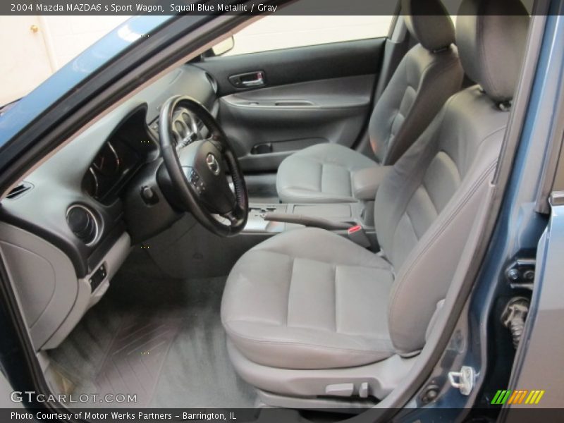 Squall Blue Metallic / Gray 2004 Mazda MAZDA6 s Sport Wagon