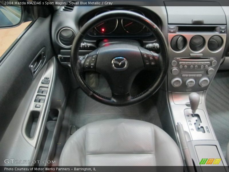Squall Blue Metallic / Gray 2004 Mazda MAZDA6 s Sport Wagon