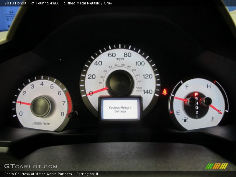 Polished Metal Metallic / Gray 2010 Honda Pilot Touring 4WD