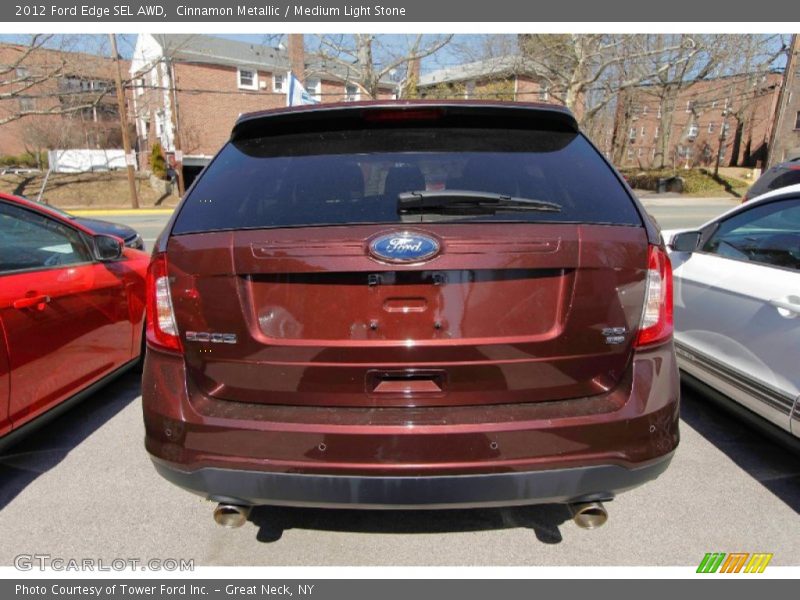 Cinnamon Metallic / Medium Light Stone 2012 Ford Edge SEL AWD