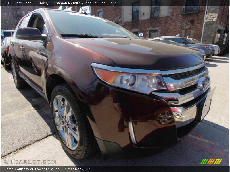 Cinnamon Metallic / Medium Light Stone 2012 Ford Edge SEL AWD