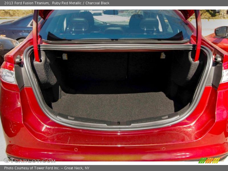 Ruby Red Metallic / Charcoal Black 2013 Ford Fusion Titanium