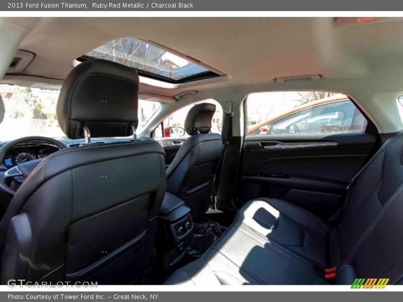 Ruby Red Metallic / Charcoal Black 2013 Ford Fusion Titanium
