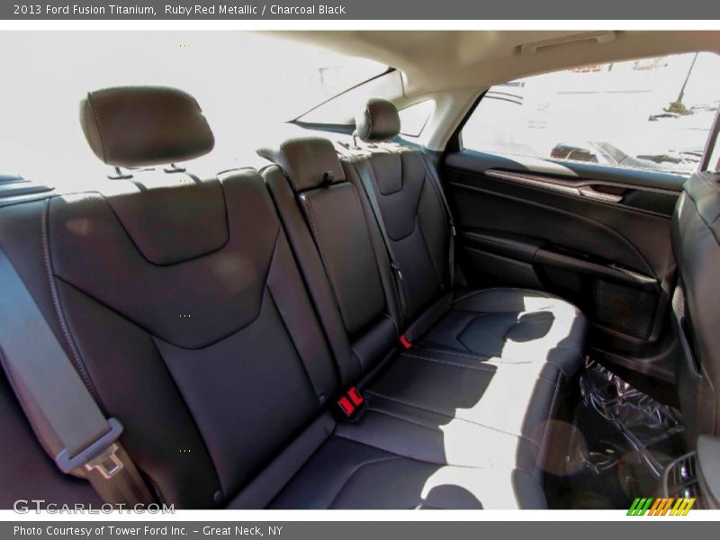 Ruby Red Metallic / Charcoal Black 2013 Ford Fusion Titanium