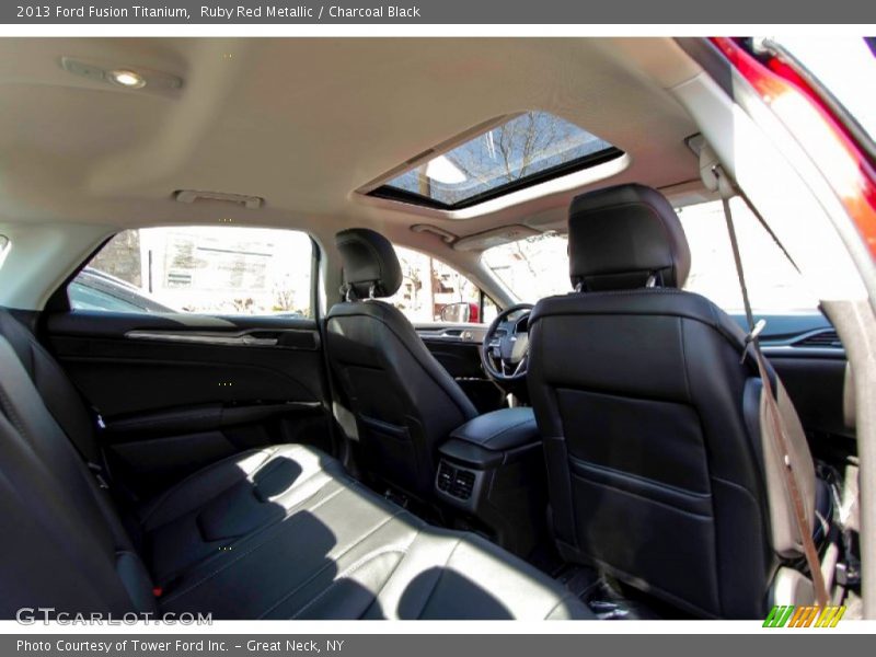Ruby Red Metallic / Charcoal Black 2013 Ford Fusion Titanium