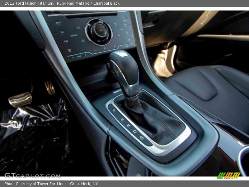 Ruby Red Metallic / Charcoal Black 2013 Ford Fusion Titanium