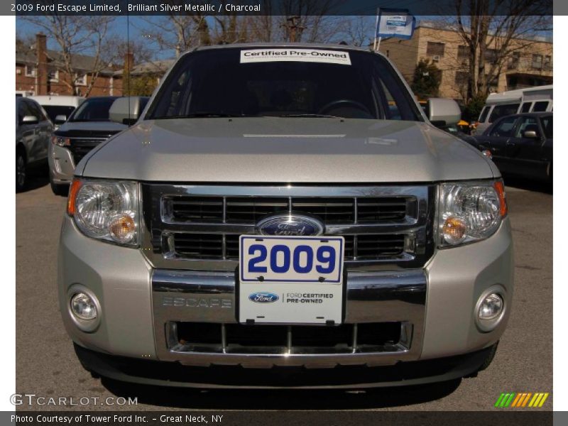 Brilliant Silver Metallic / Charcoal 2009 Ford Escape Limited