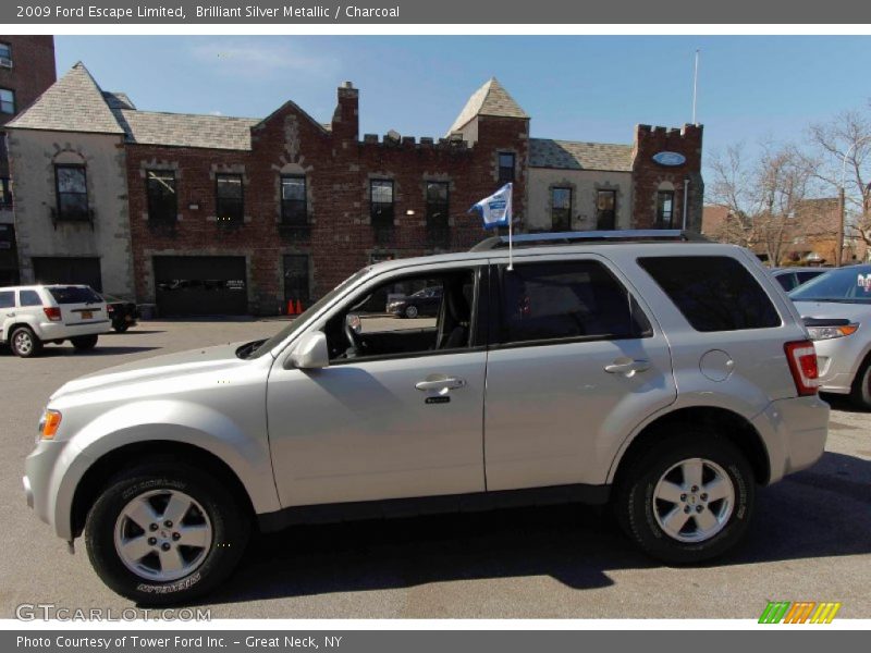 Brilliant Silver Metallic / Charcoal 2009 Ford Escape Limited