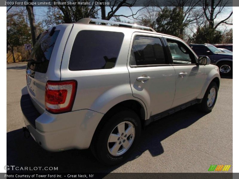 Brilliant Silver Metallic / Charcoal 2009 Ford Escape Limited