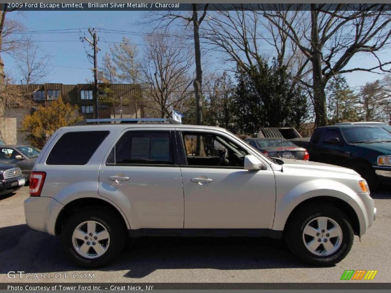 Brilliant Silver Metallic / Charcoal 2009 Ford Escape Limited