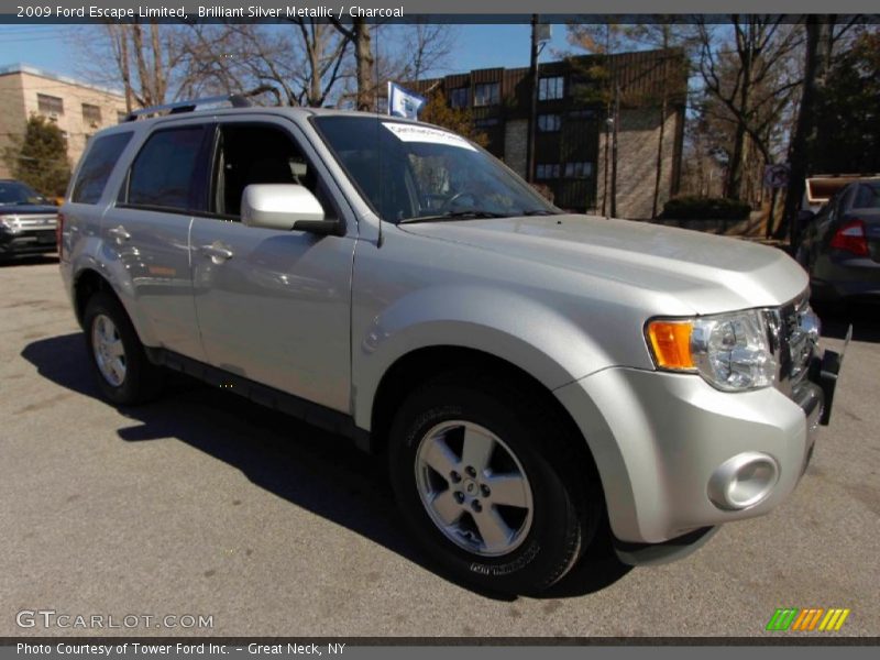 Brilliant Silver Metallic / Charcoal 2009 Ford Escape Limited