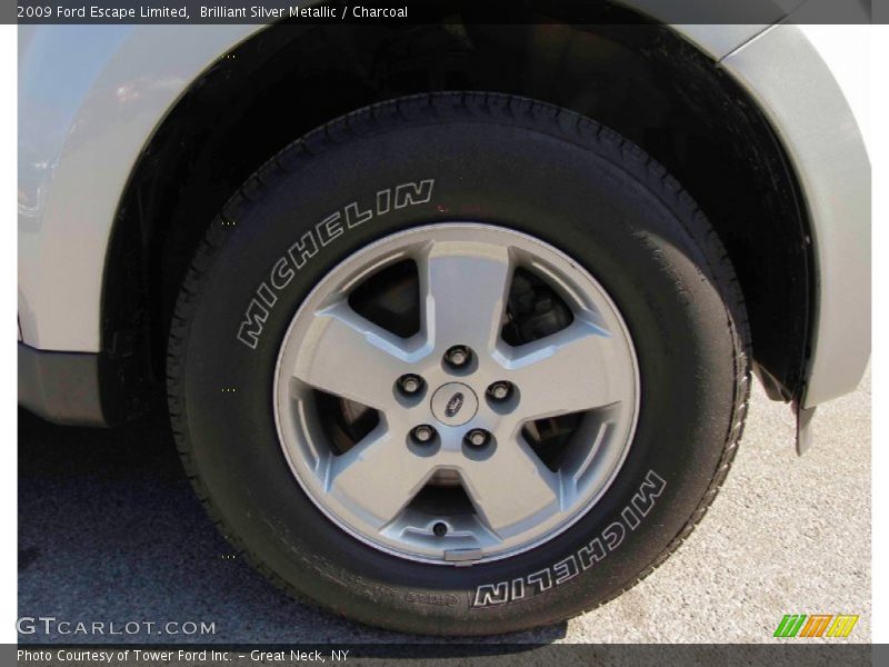Brilliant Silver Metallic / Charcoal 2009 Ford Escape Limited