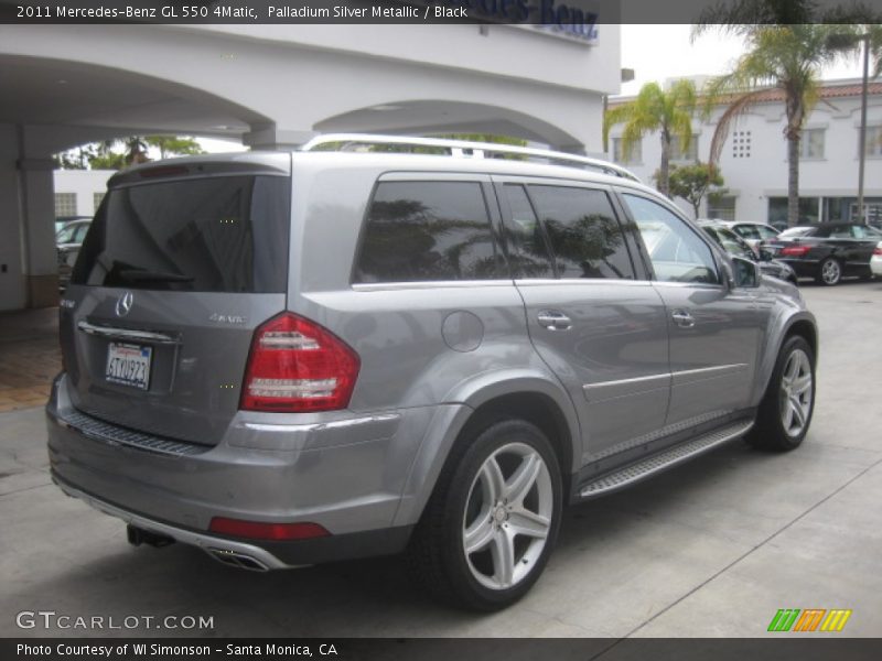 Palladium Silver Metallic / Black 2011 Mercedes-Benz GL 550 4Matic