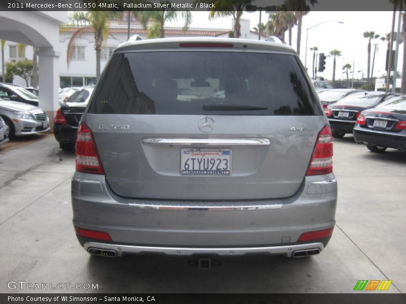 Palladium Silver Metallic / Black 2011 Mercedes-Benz GL 550 4Matic