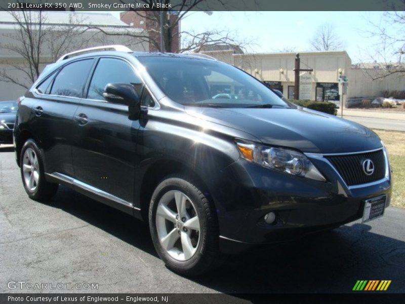 Smokey Granite Mica / Black 2011 Lexus RX 350 AWD