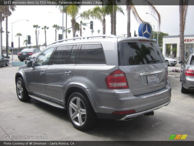 Palladium Silver Metallic / Black 2011 Mercedes-Benz GL 550 4Matic