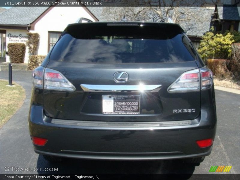 Smokey Granite Mica / Black 2011 Lexus RX 350 AWD