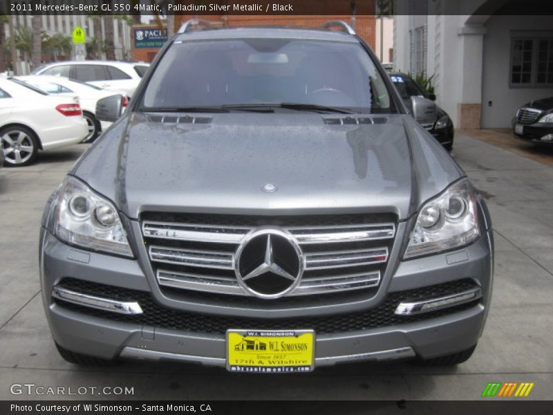 Palladium Silver Metallic / Black 2011 Mercedes-Benz GL 550 4Matic