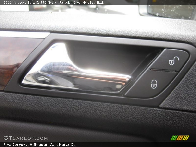 Palladium Silver Metallic / Black 2011 Mercedes-Benz GL 550 4Matic