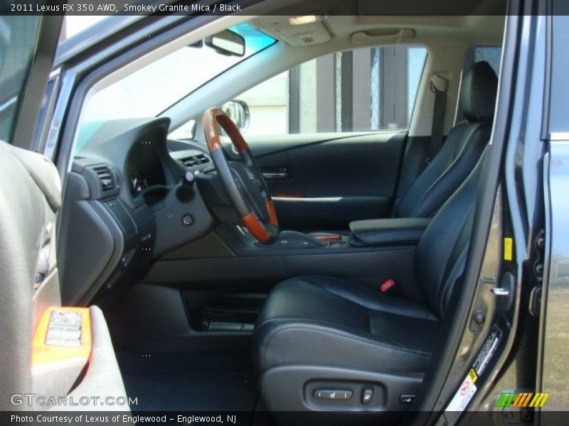 Smokey Granite Mica / Black 2011 Lexus RX 350 AWD