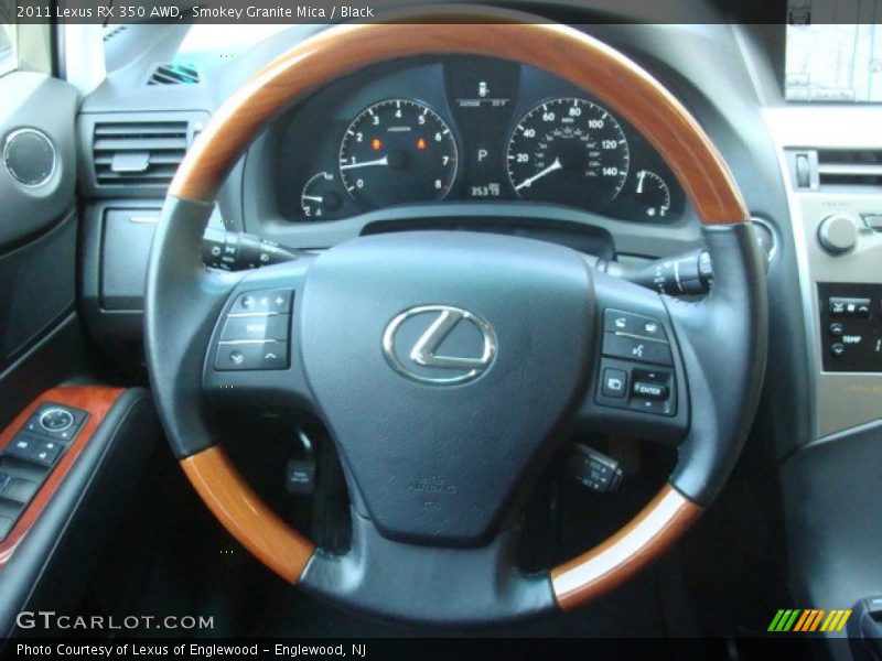 Smokey Granite Mica / Black 2011 Lexus RX 350 AWD