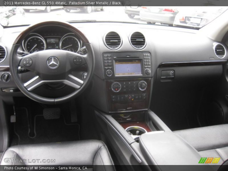 Palladium Silver Metallic / Black 2011 Mercedes-Benz GL 550 4Matic