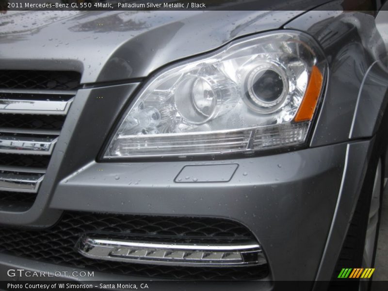 Palladium Silver Metallic / Black 2011 Mercedes-Benz GL 550 4Matic