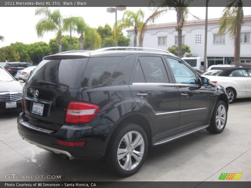 Black / Black 2011 Mercedes-Benz ML 350