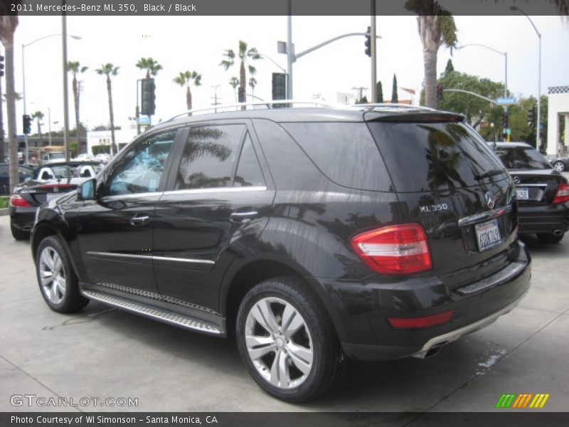Black / Black 2011 Mercedes-Benz ML 350