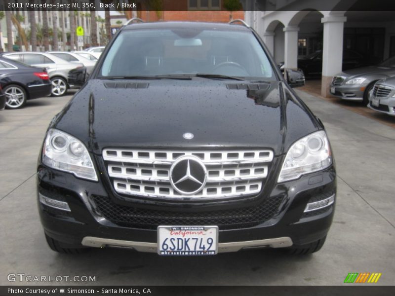 Black / Black 2011 Mercedes-Benz ML 350