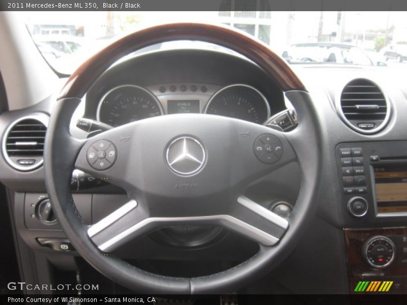 Black / Black 2011 Mercedes-Benz ML 350