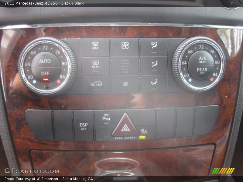 Black / Black 2011 Mercedes-Benz ML 350